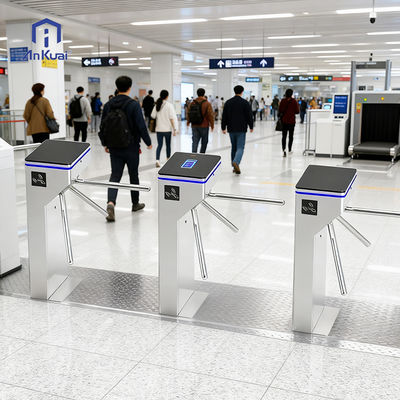 Купить SUS304 Stainless Steel Tripod Turnstile with Passage Width ≤550mm and High-traffic Solutions for Public Transport online manufacture